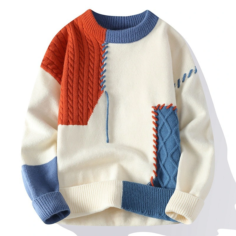 Miesten miehistön pullover -värilohkopaita