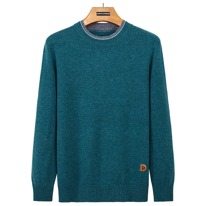 Navy Crew Neck -neulepusero